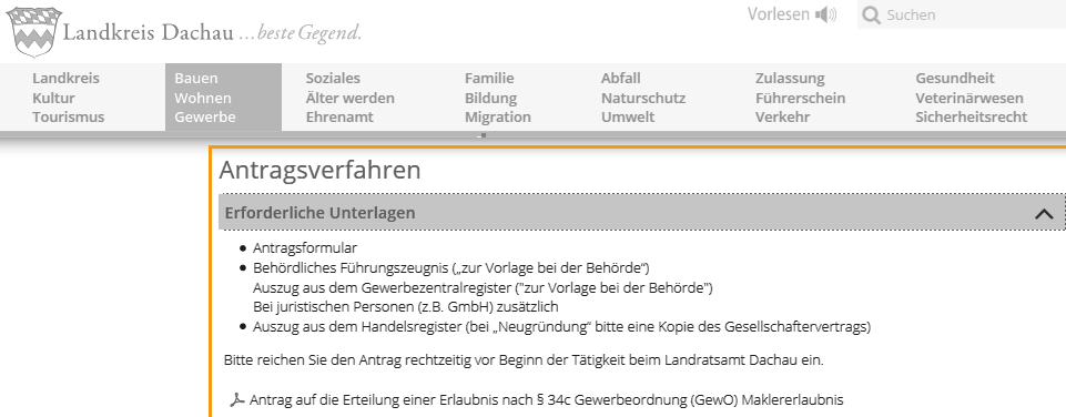 Das Anfordern weniger Nachweise erleichtert den Prozess